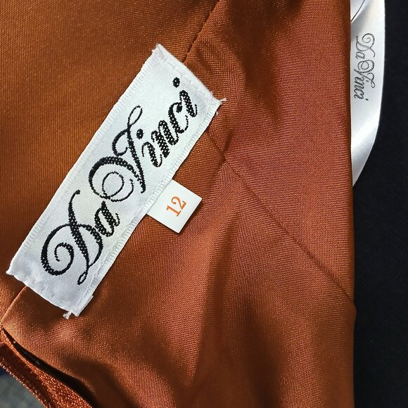 Pixie Style Copper Shimmery Dress with Pockets - Picture 6 of 6